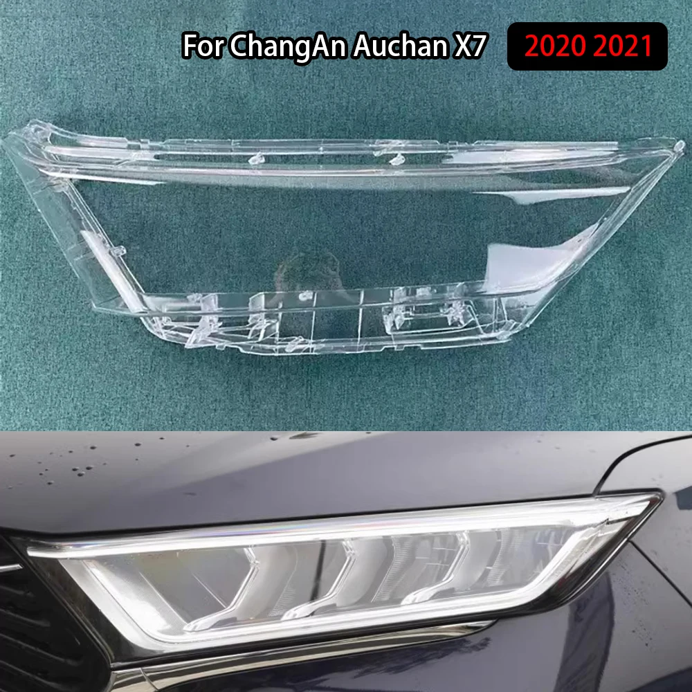 

Headlamp CoverTransparent Mask Headlight Shell Lens Plexiglass Replace Original Lampshade For ChangAn Auchan X7 2020 2021