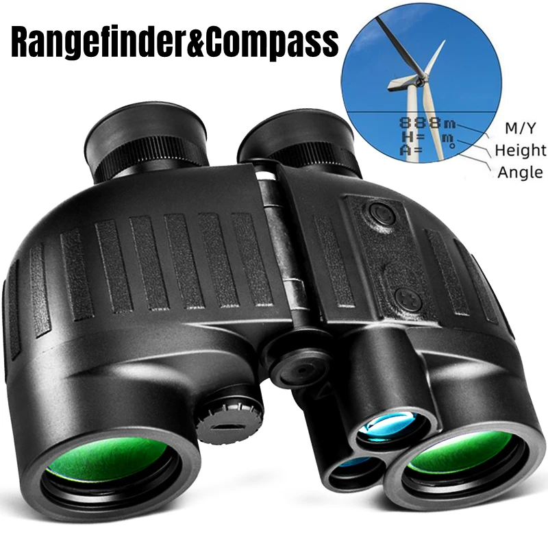 

Professional 1000m Laser Rangefinder Binoculars Compass High Power Distance Waterproof Telescope Military Binocular Night Vision