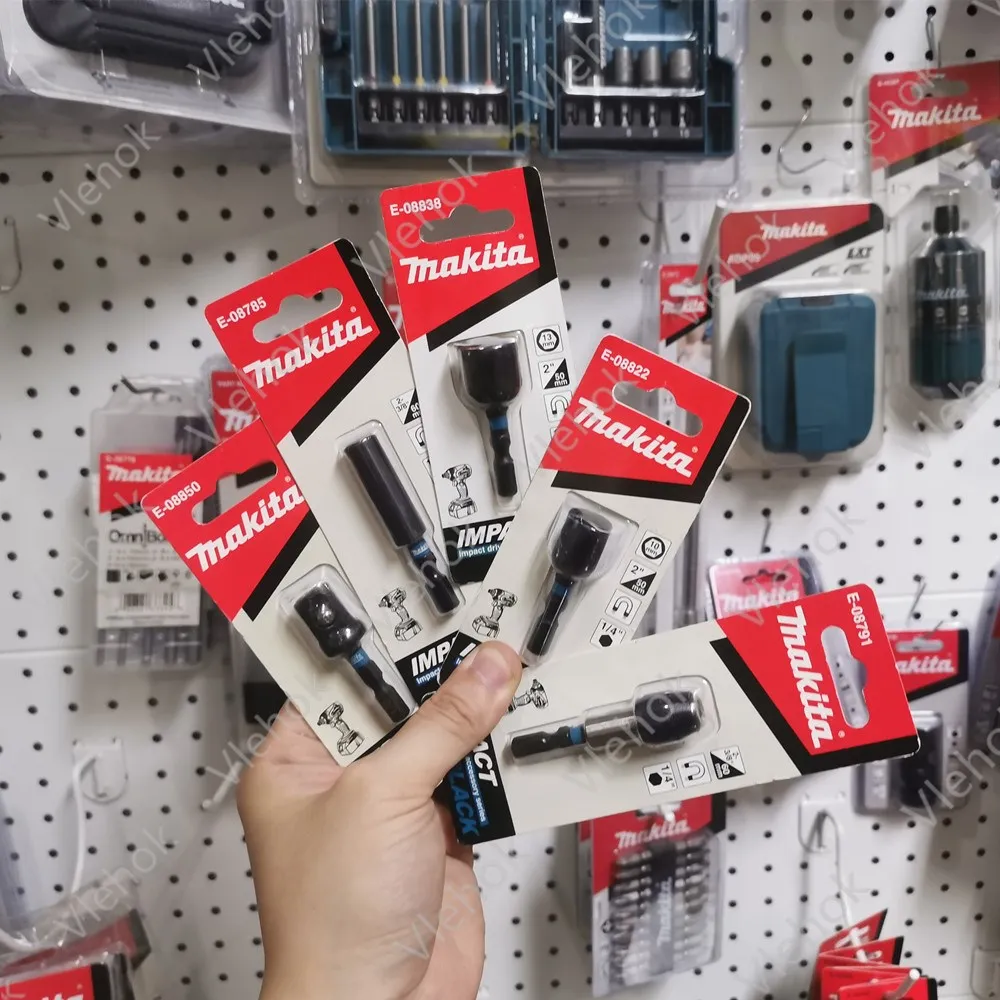 Makita Impact Spiral Drill Bit Drive Drill Head Extension Rod Support Driver Kit Electric Tool Bits Accessories Tool Parts