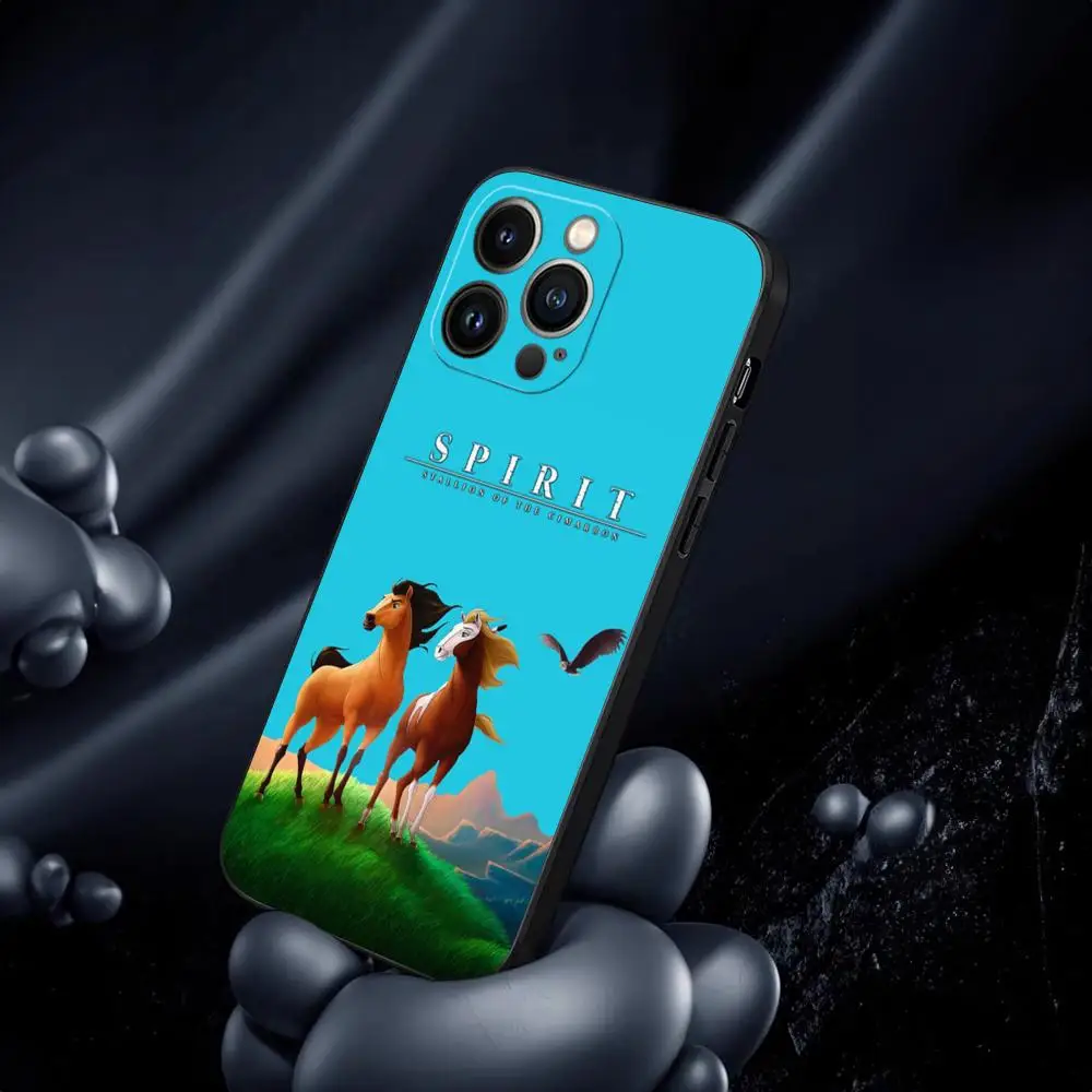 Spirit Stallion Horse Phone Case For Iphone 15 14 13 Mini 11 12 Pro Max Xr X Xs 7 8 Plus Shockproof Back Cover