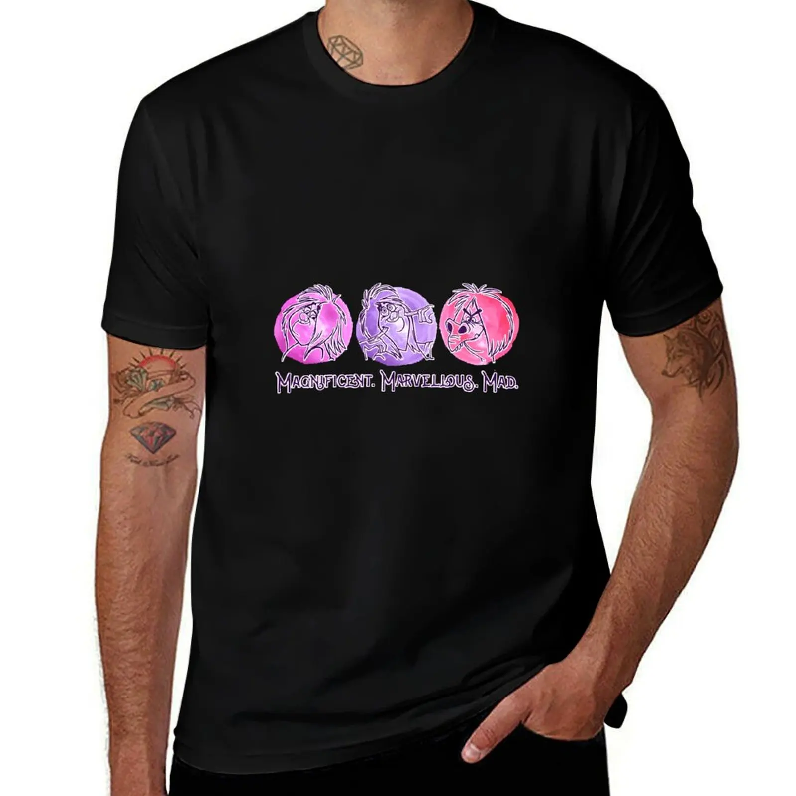 Magnificent Marvellous Mad T-Shirt Casual Holiday Short Sleeve Tee T-Shirt