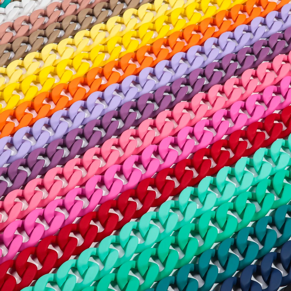 Neue Bunte Matte Acryl Breite Kette Choker Halsketten für Frauen Aussage Böhmischen Harz Chunky Kragen Halskette Mode Schmuck – Detail 15
