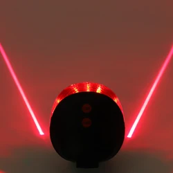 Cycling Mountain Bike Safety Warning Light Bicycle Laser Taillight 5 Led Parallel Line Laser Laser Taillight Night Riding