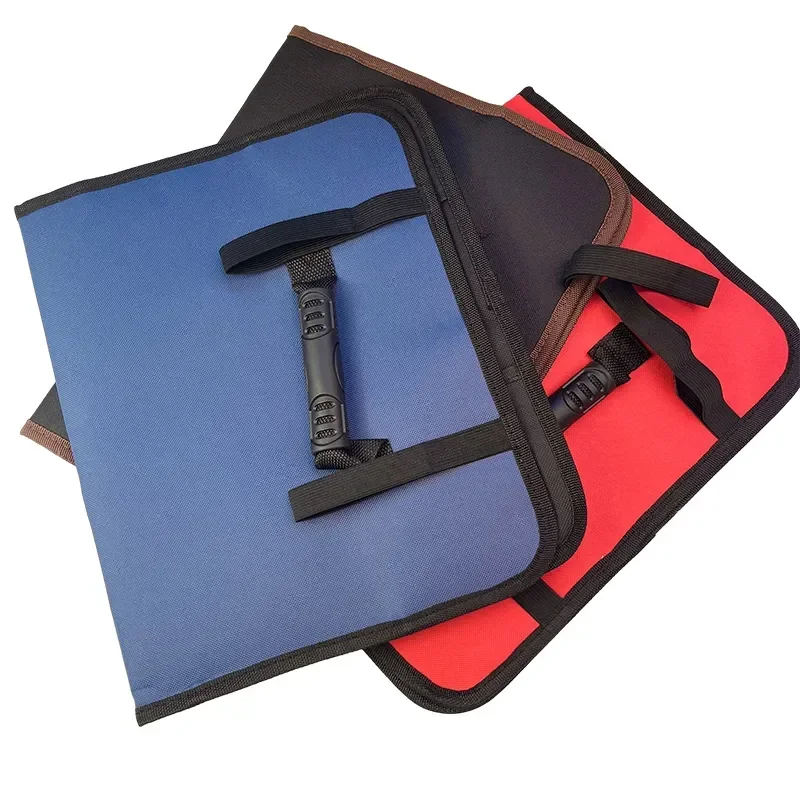 Multifunction Roller Tool Bags Oxford Canvas Practical Handles Bags Chisel Electrician Carrying Toolkit Instrument Package Case