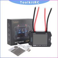 ToolkitRC WM150 150A 50V Watt Meter Power Analyzer, LCD Display for Voltage Current PWM Tester, RC FPV Drone Part
