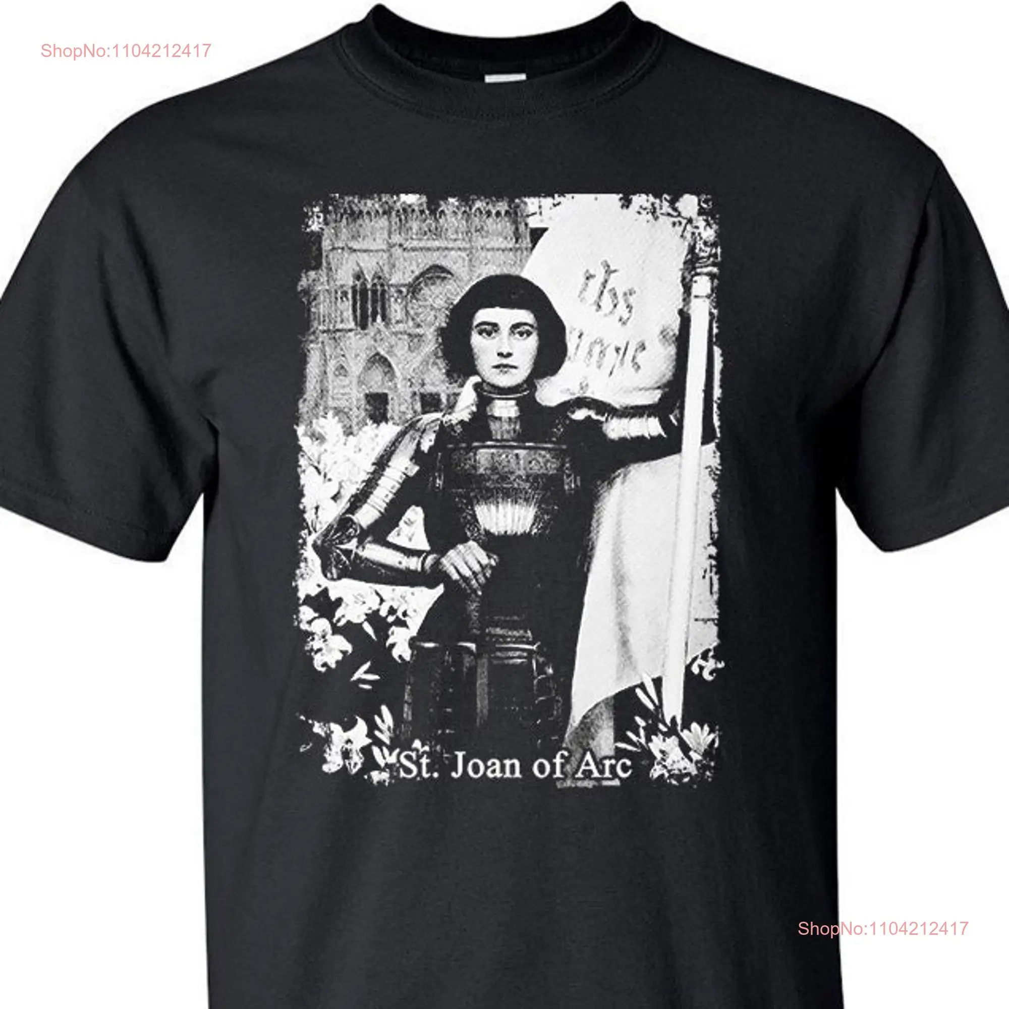 Saint Joan of Arc V1 DTG PRINT Men T Shirt S M L XL 2XL 3XL 4XL 5XL long or short sleeves