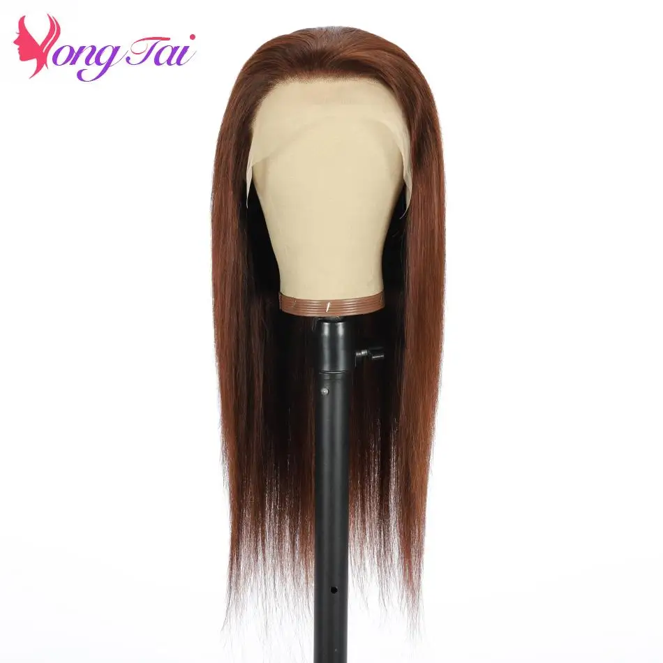 Brazilian Human Hair Lace Frontal Wig On Sale For Women Dark Brown Color All For 1 Real And Free Shipping From China No Shedding