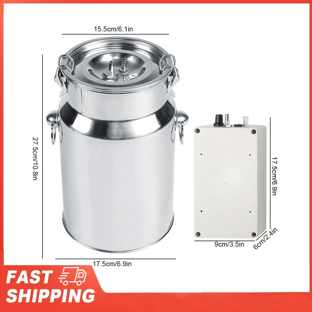 

7L Household Electric Goat Cow Milking Machine with Vacuum Pulse Pump Goat Milking Machine 100-240V