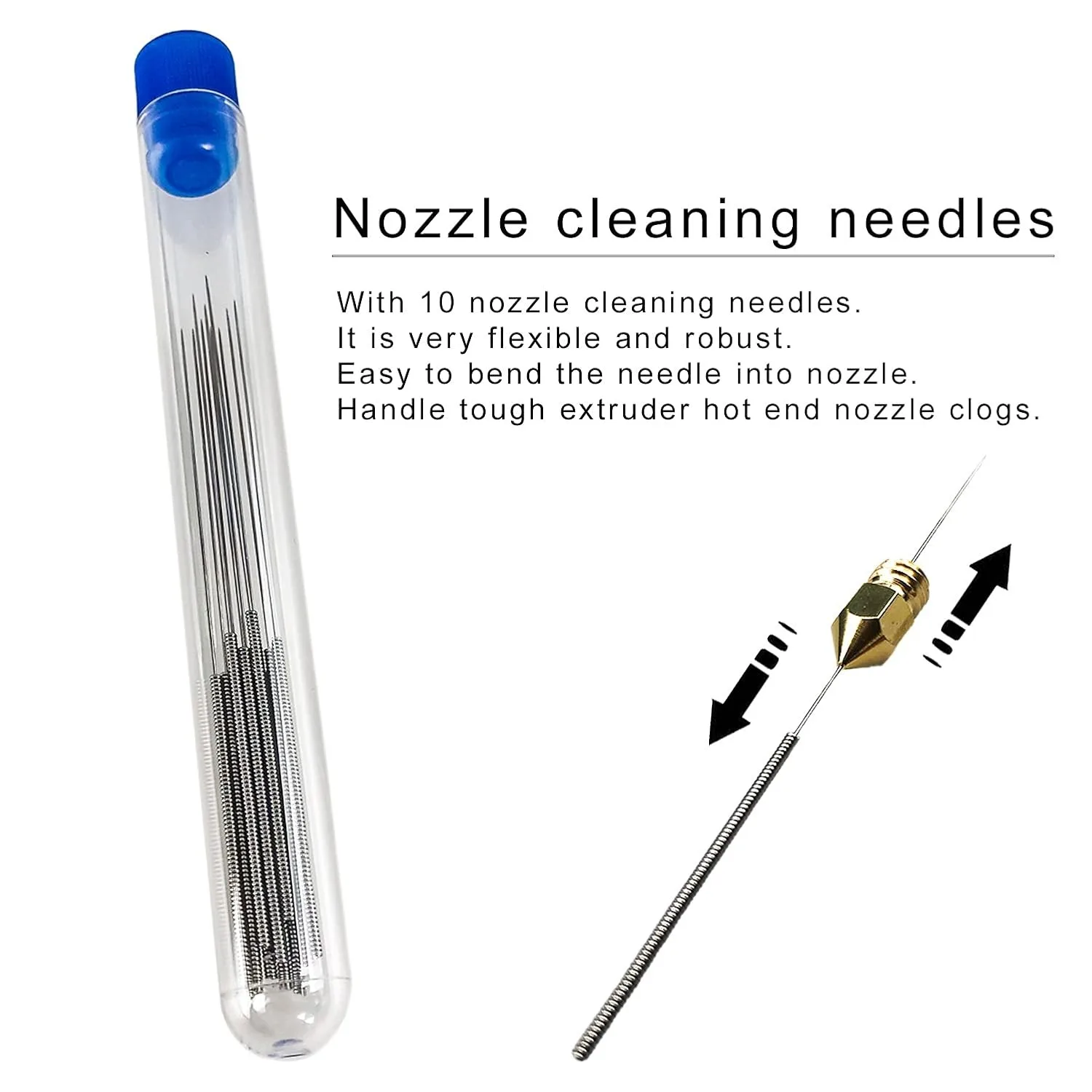 مجموعة فوهات نحاسية MK8 عدد 24 قطعة 0.2/0.4/0.6/0.8/1.0 مم لطابعة ثلاثية الأبعاد، متوافقة مع Creality Ender 3/3 Pro/5/6 سلسلة CR-10 #4