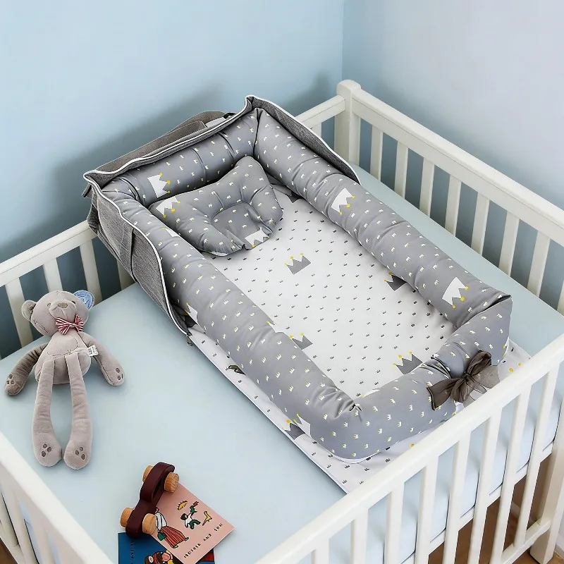 

2026 New Breathable Baby Bed Portable Crib for Newborns Lightweight Easy to Clean Perfect for Travel and Home Use