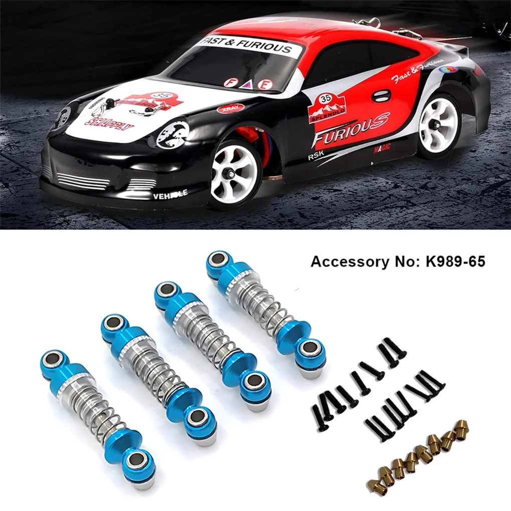 Metall Upgrade Einstellbare Stoßdämpfer Für 1/28 Wltoys K969 RC Auto Upgrade Modifizierte Teile Metall blau