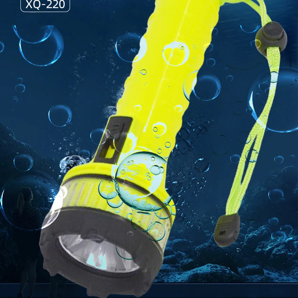 Imagem -05 - Lanterna de Mergulho à Prova Dágua Lanterna Subaquática para Mergulho com Snorkel Tocha Led para Esportes Subaquáticos