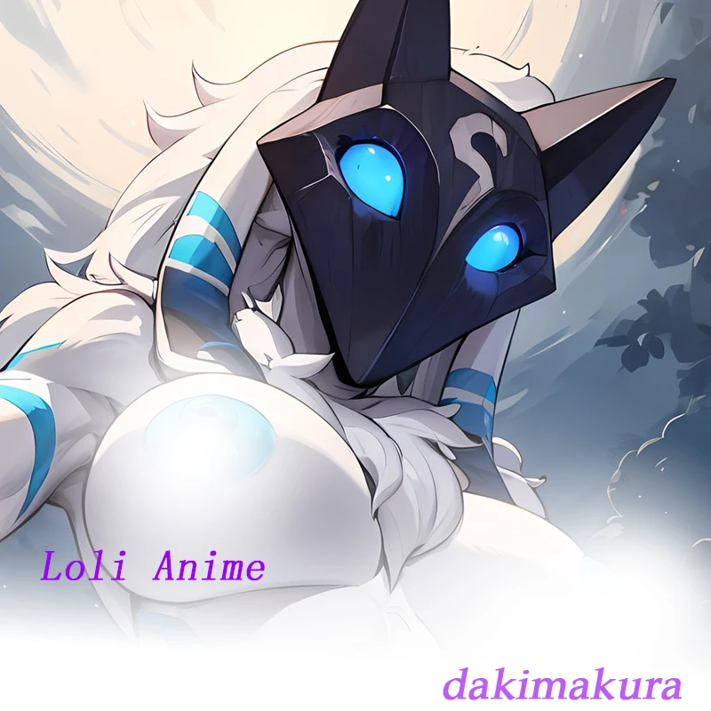 Dakimakura أنيمي Kindred lol futa 7 على الوجهين طباعة بالحجم الطبيعي وسادة للجسم غطاء الفراش الهدايا #1