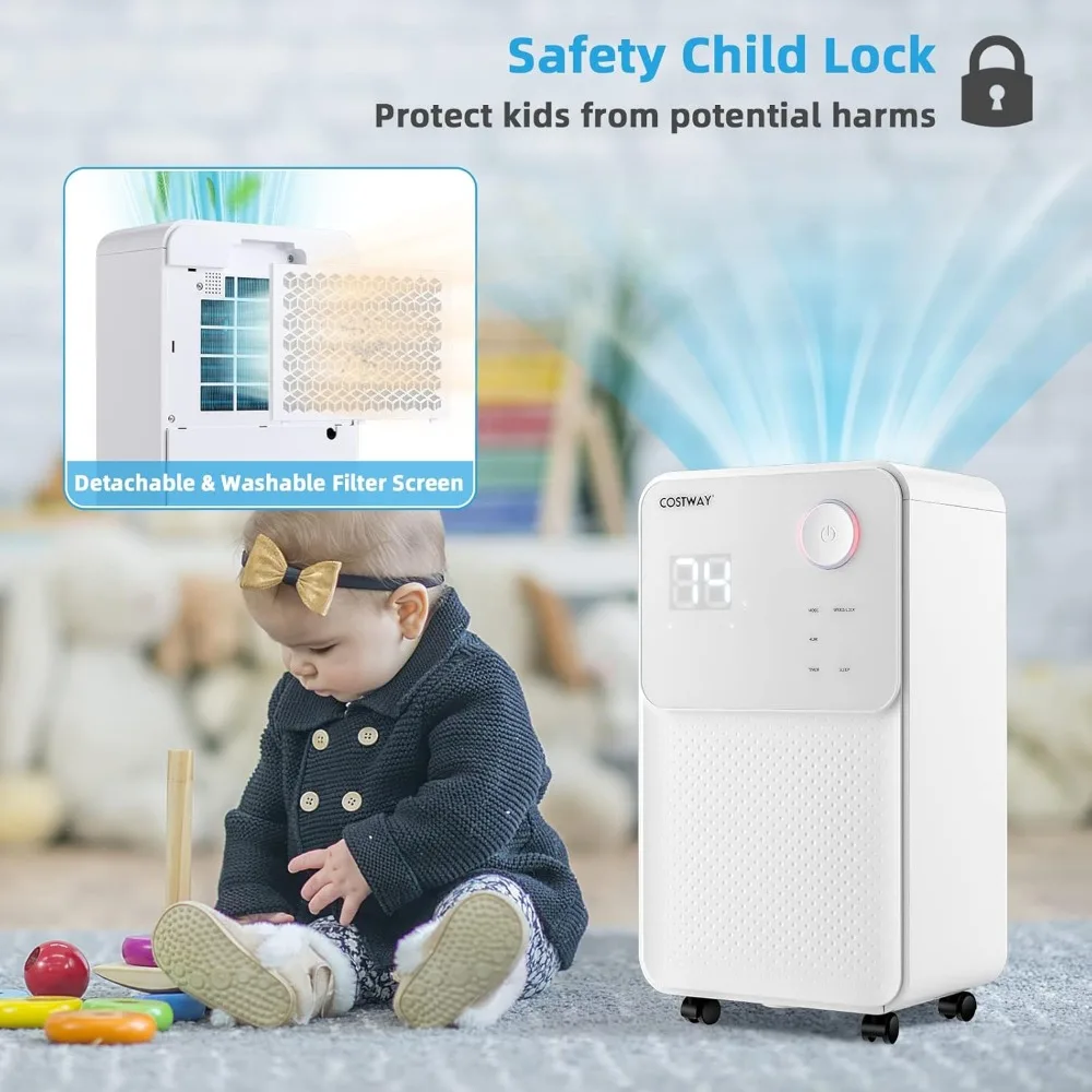 2,000 ตร.ม. เครื่องลดความชื้น Ft สําหรับห้องขนาดใหญ่และชั้นใต้ดิน, เครื่องลดความชื้น 32 ไพน์พร้อมท่อระบายน้ํา, 4 โหมด, ความเร็ว 2 ระดับ, ตัวจับเวลา 24 ชม., ละลายน้ําแข็งอัตโนมัติ