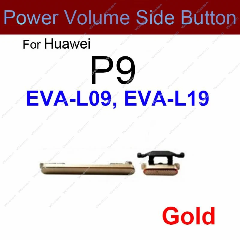 ON OFF Power Volume Buttons For Huawei P9 P9 Plus P9 Lite 2016 2017 Up Down Power Volume Side Button Switch Keys Repair Parts