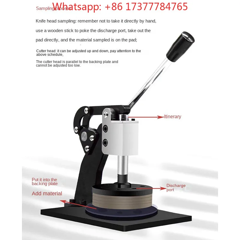 Customizable NEW 100CM2 hand-pressed circular sampler manual diameter 112MM circular sampling knife film paper cloth