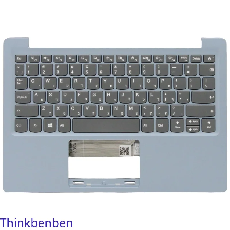 HB Hebrew IL Israel Blue Keyboard Upper Case Palmrest Shell Cover For Lenovo Ideapad 120S 11IAP Winbook S130 11 11IGM 5CB0P23818