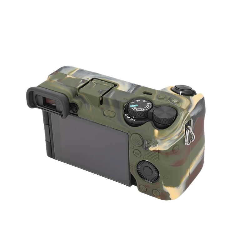 حافظة سيليكون لسوني A6700 واقي كاميرا ، جلد ناعم