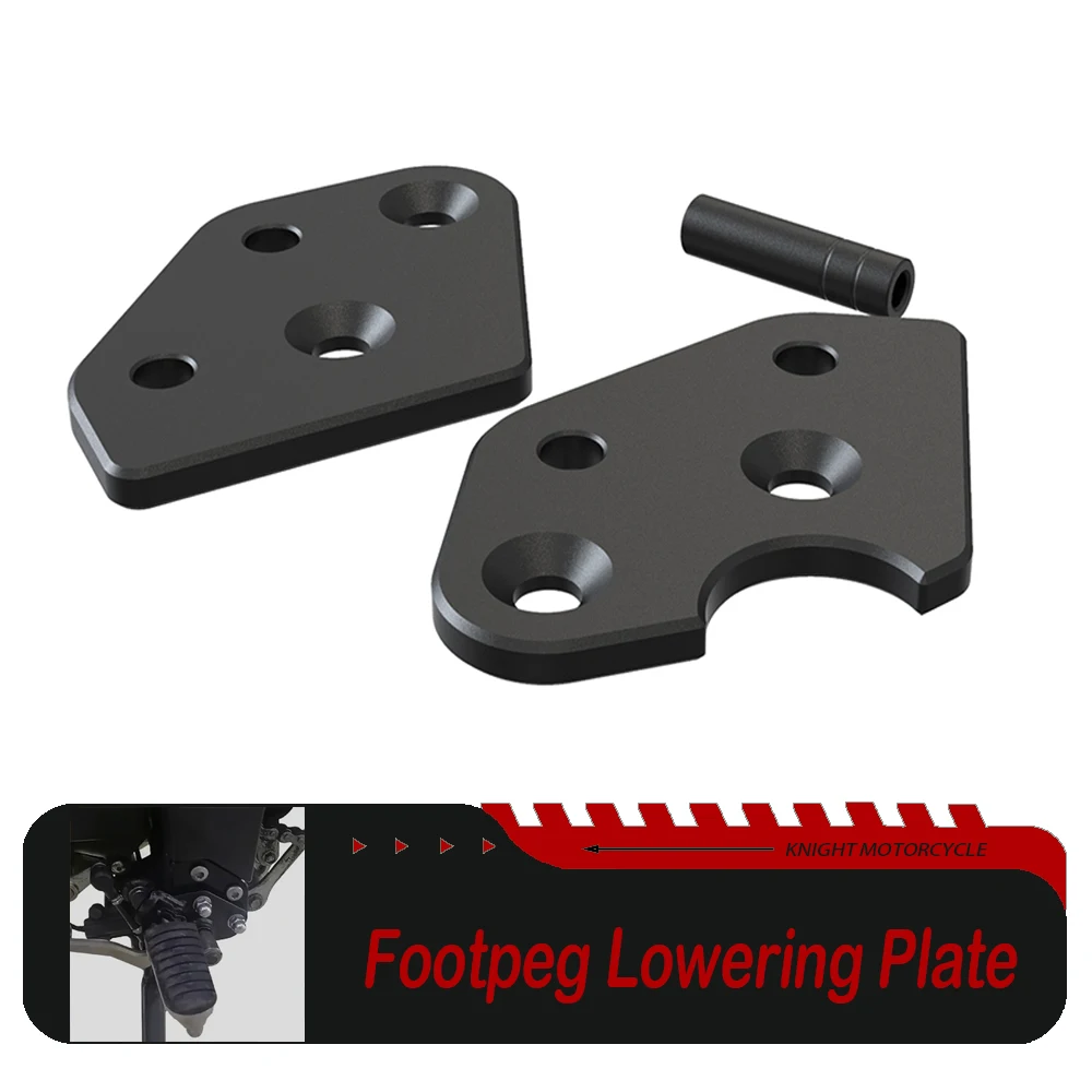 Footpeg Lowering Plate For Suzuki DL650 V-Strom DL 650 2004 - 2025 DL1000 V-Strom DL 1000 2002 - 2026 Driver Foot Peg Lowering