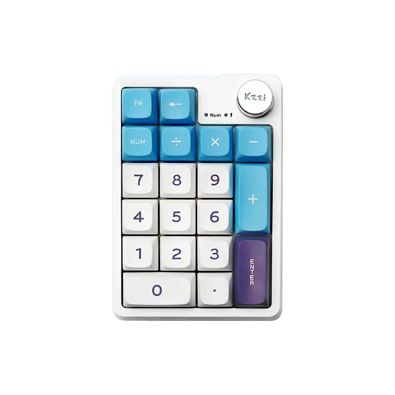 Kzzi K20 Keypad 19 tombol 3 Mode USB/2.4G/keyboard nirkabel Bluetooth Pad nomor kustomisasi untuk hadiah Aksesori komputer Pc