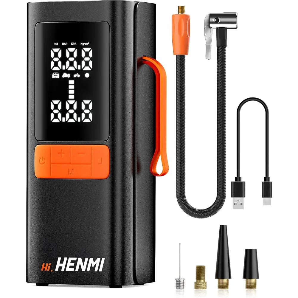 

Tire Inflator Portable Air Compressor,Car Tire Air Pump Portable with Digital Pressure Gauge,18000mAh and 170 PSI Bike Tire