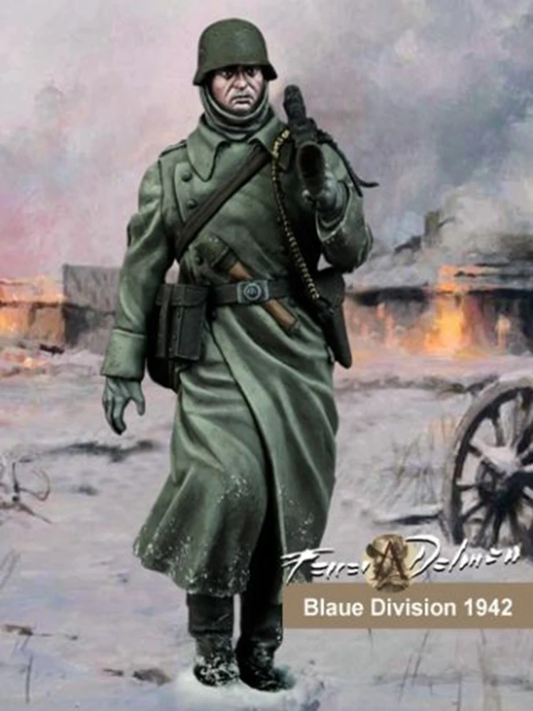 

New Unassembled 1/24 75mm Division Soldier Army soldier Resin Kit DIY Toys Unpainted resin model