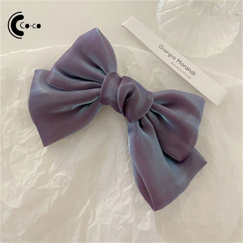 Bowknot Hairpin French Barrette Metal Clips Retro Sweet Elegant Bow Hairpins For Women Bow Hairpin Women Kids Hair Clips