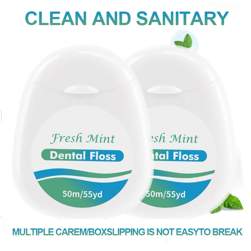 6/3/1 Pcs White Box Mint Dentistry Floss Roll Cleaning Oral Tools - Dental Floss Stick Adult Home Set Cleaning Interdental Brus