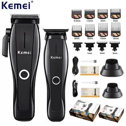 Kemei KM-2286 KM-2295 Manufacturer Electric Hair Clippers Professional Barber Hair Trimmer For Men Cordless Cutting Machine Kit