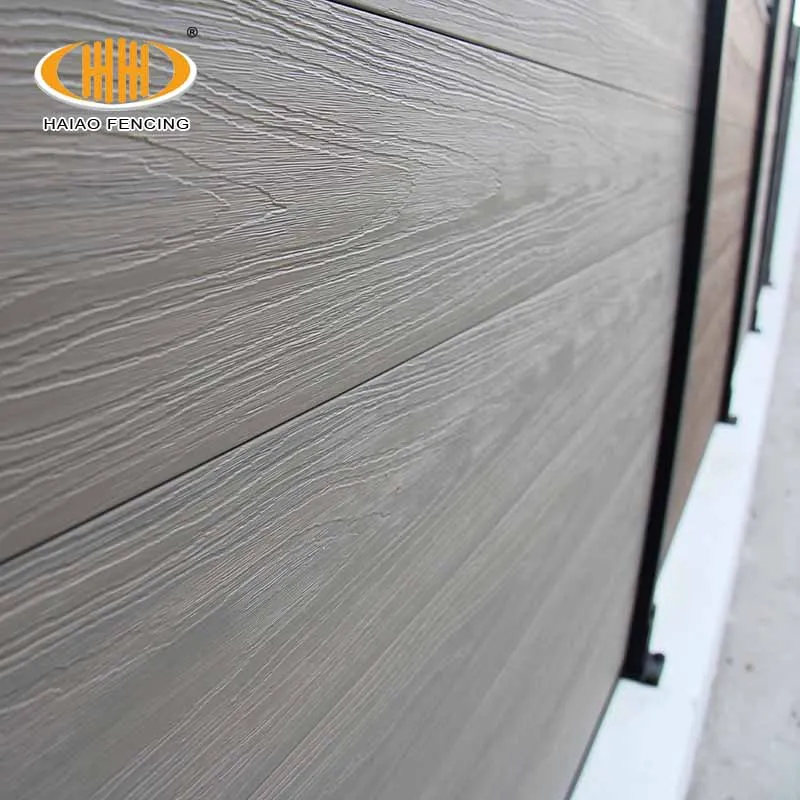 custom.Cheap Popular Composite Fenc Panel Wpc Garden Fence Decking Floor Outdoor Screen Wood Plastic Composite Fence with Alumin