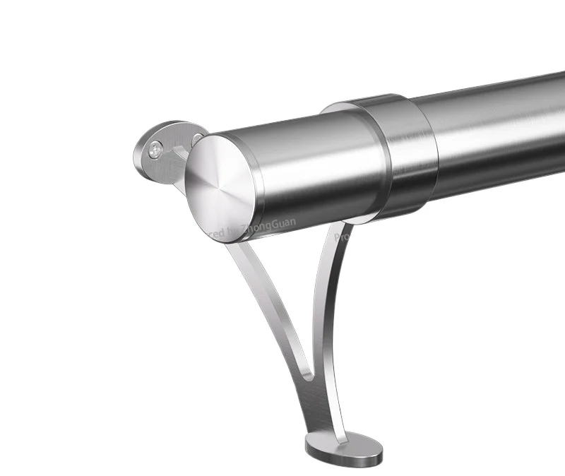 304 Stainless Steel Bar Footrest Bracket, Heavy-Duty Railing Handrail Support for Indoor/Outdoor Bars & Stairs