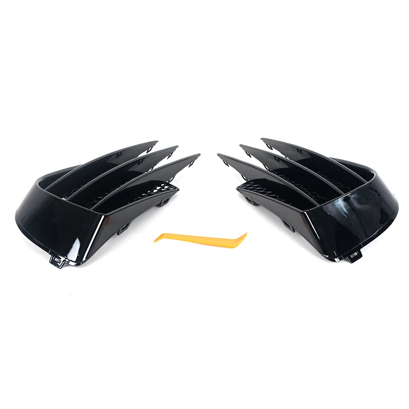 For VW Golf 6 MK6 VI GTI GTD R R20 2008-2013 Car Front Bumper Fog Lamp Grille Spoiler Fog Light Eyebrow Eye Wind Knife Trim