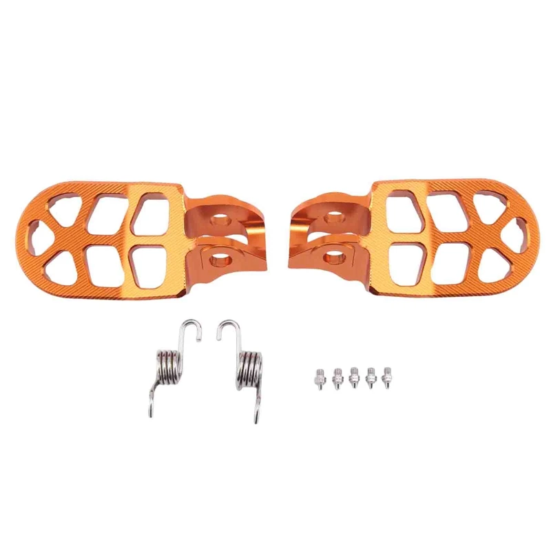 Footrest Footpegs Foot Pegs Pedal For 125 150 200 250 300 350 400 450 500 SX SXF EXC EXCF XC XCF X-CF XCW EXC-F(Orange) Parts