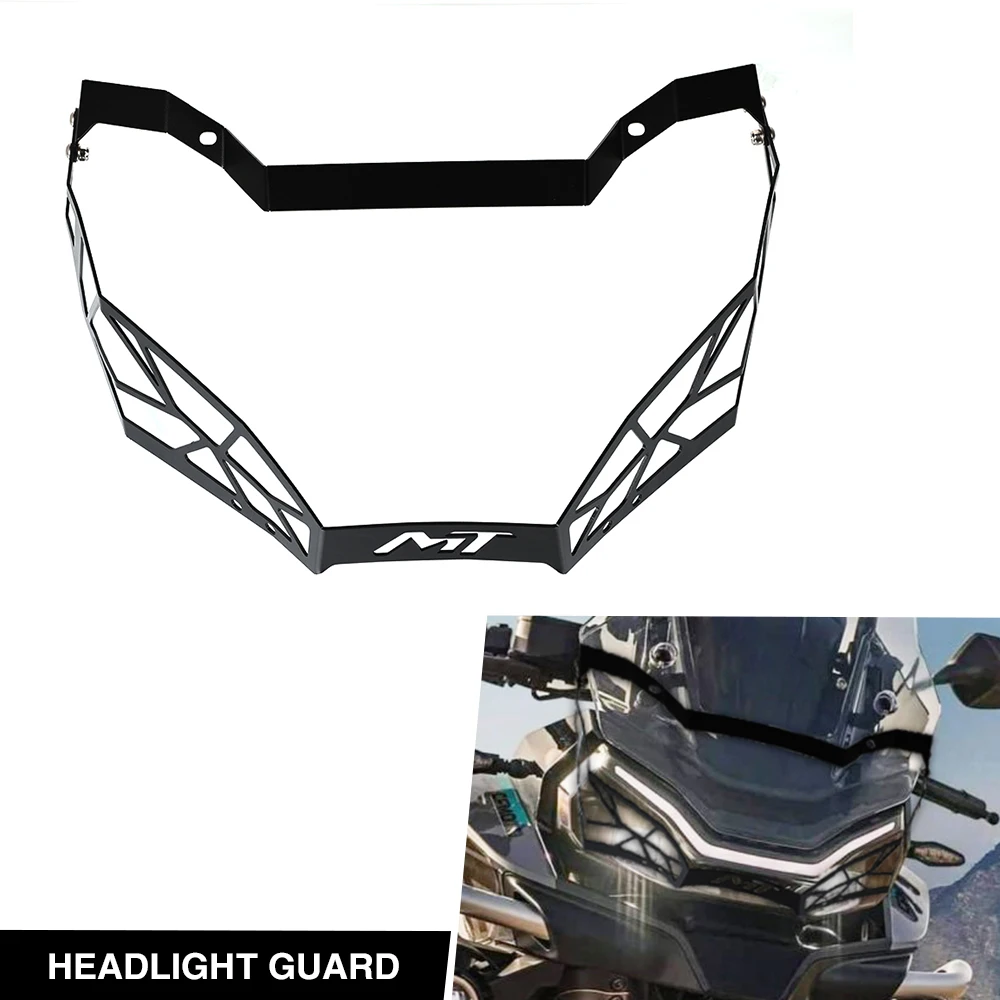 FOR CFMOTO 800MT 2021-2022 Motorcycle Accessories Headlight Protector Cover Grill Lamp shade Aluminium For CF MOTO 800 MT 21 22