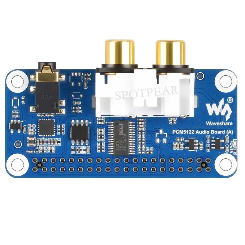Raspberry Pi PCM5122 Audio Board (A) I2S DAC HIFI Sound Card DAC Audio expansion Board Free-Driver For PI5/PI4/Zero