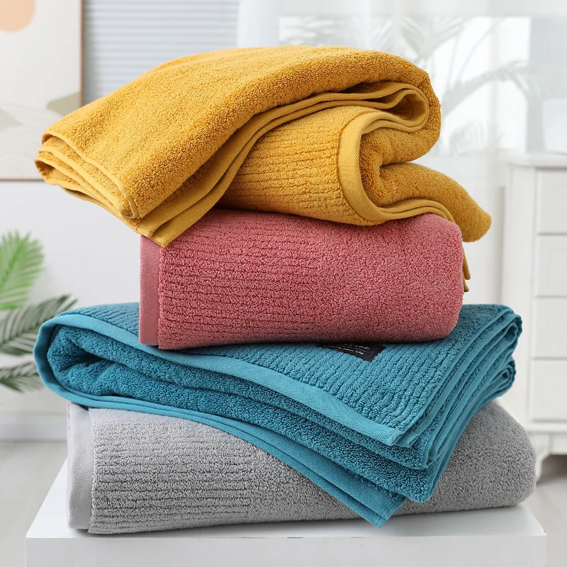 

Xinjiang Cotton Combed Bath Towel Plain Enlarged Thickened 90x180CM Soft Absorbent Hotel Home Men's And Women's Beach Towel