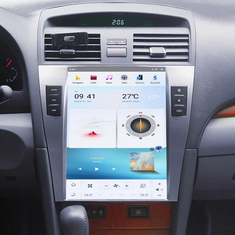 

10.4'' Car Radio For Toyota Camry 2007-2011 Wireless Carplay Android Auto Multimedia Player GPS Navigation Head Unit DSP Stereo