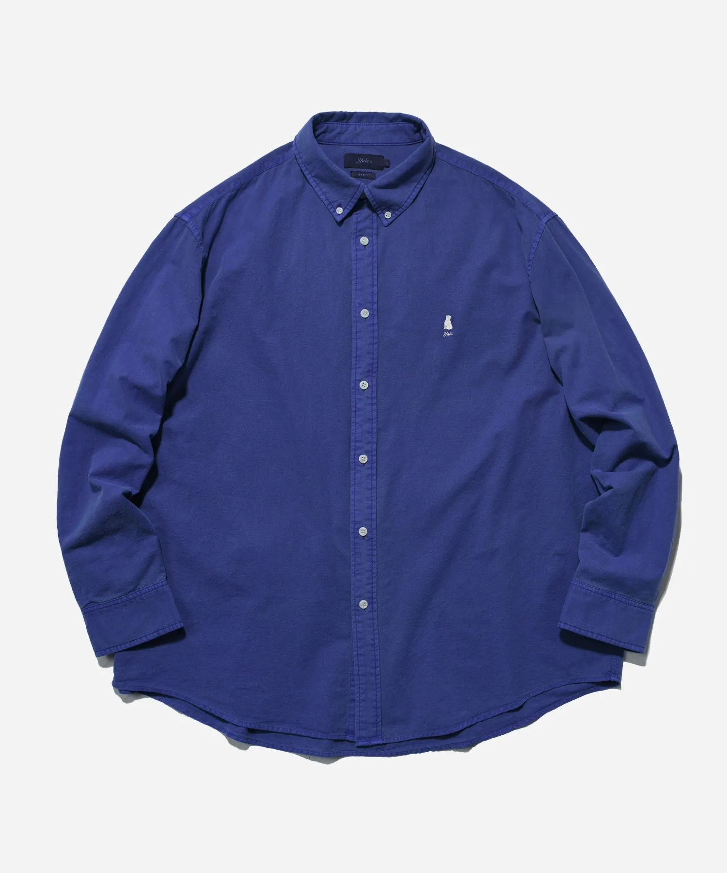 

Trendy Brand Loose Fit Long Sleeve Dyed Washed Pure Cotton Casual Style Shirt Unisex Vintage Collar Elegant Style Autumn Wear