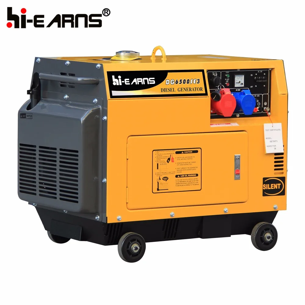 5500W silent small die·sel flywheel generator price