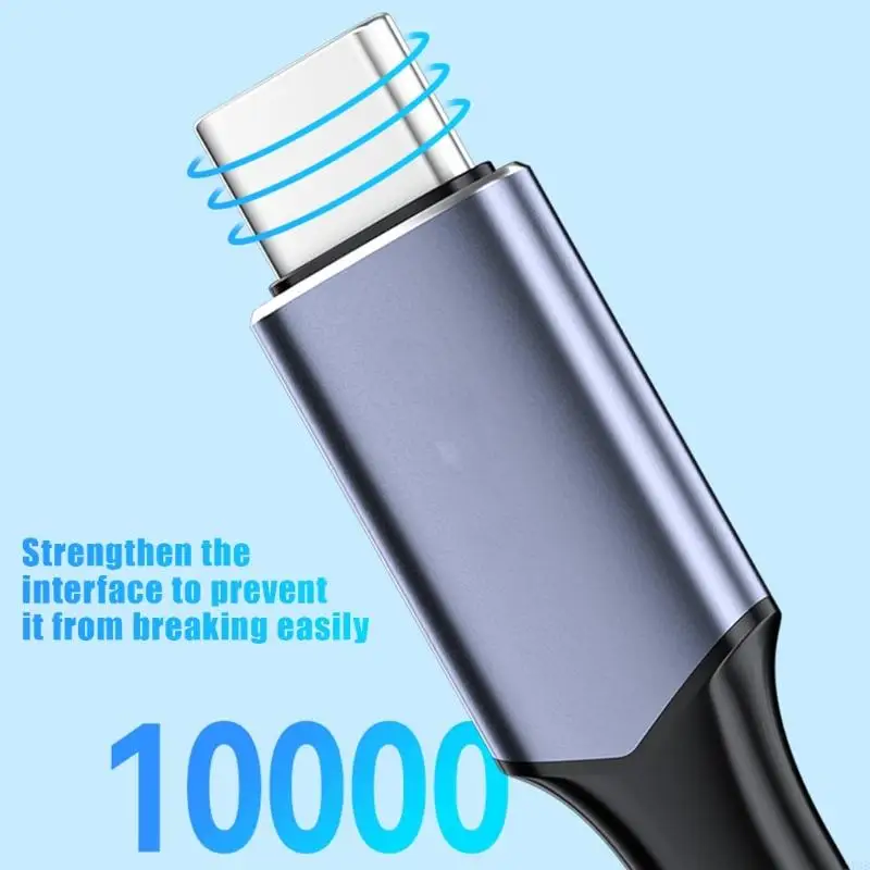 270b 8K60Hz Typec USB C Кабель 40 Гбит / с передачи данных с мощностью зарядки 240 Вт для таблеток для ноутбуков и многого