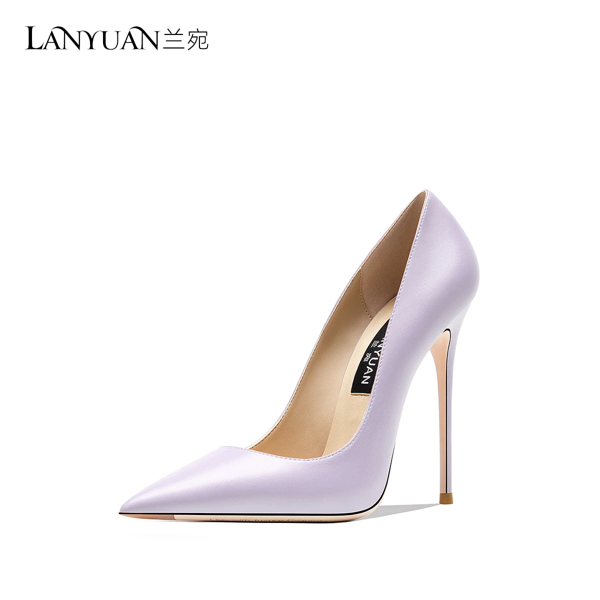 

Pointed Toe High Heeled Pumps for Women, Elegant Shoes, Sweet Shoes, Violet Matte Finish, Party, Casual,Shallow, 10cm, 12cm