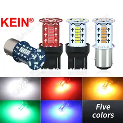 KEIN 2PCS Flash Brake Light 1157 Strobe Led Bulb P21W P21/5W 1156 BA15S BAY15D T20 7440 7443 Tail Stop Signal Reverse Lamp Car