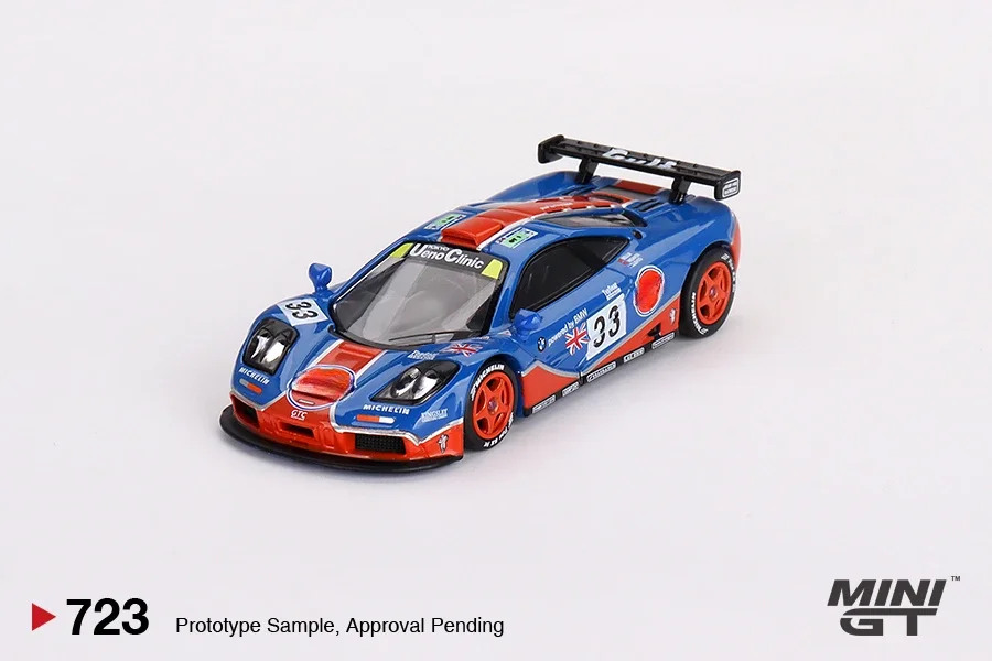 

**Предзаказ **MINIGT 1:64 F1 # 33 1996 Литая под давлением модель автомобиля Le Mans 24 часа