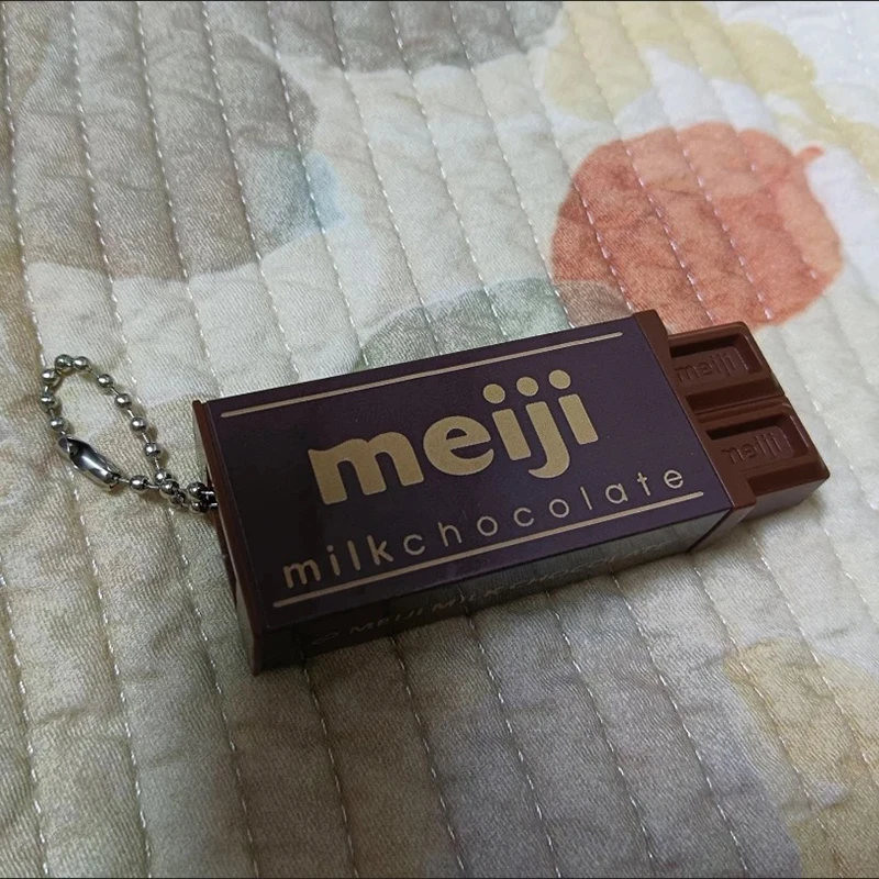 Hot Simulated Meiji Chocolate Fidget Toy Bendy Snap-And-Play Stress Relief JP Style Keychain Pendant Funny Gift Creative Gadgets image 6