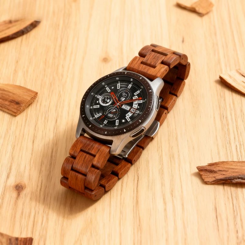22mm 20mm Wooden Strap For Samsung Galaxy Watch 7/5/4 6 Classic Wristband for Huawei Watch 4/3 Pro /Amazfit GTR 2/3/4 Bracelet