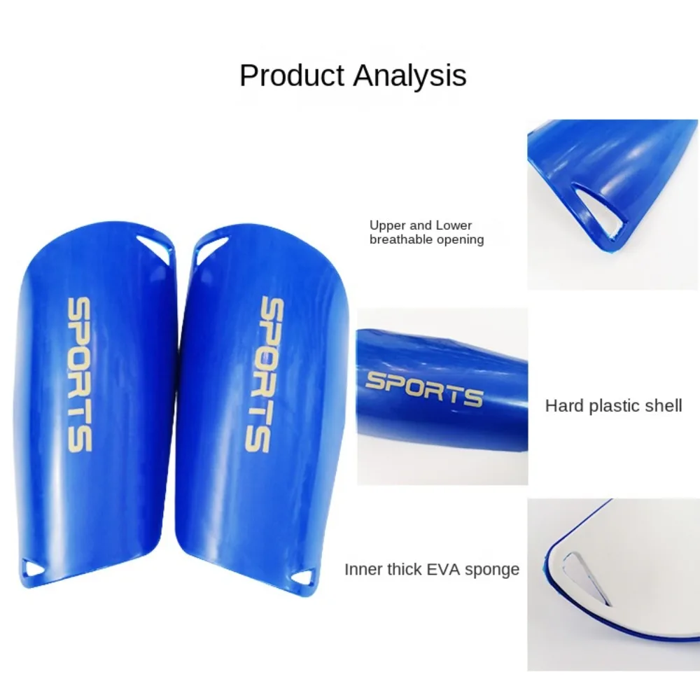 1 Pair PE Football Shin Holder Blue Black White 8 Colors Leg Protector Breathable Soccer Shin Pads Cover Kids Boys Men