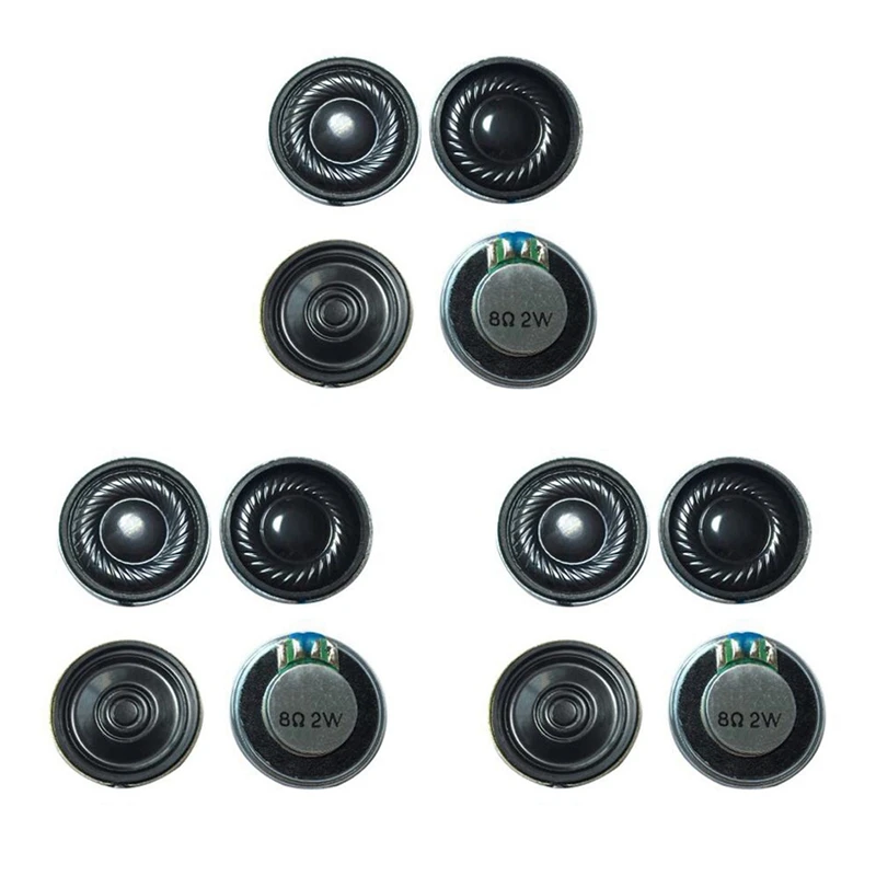 Hot TTKK 12 Pc 23Mm Horn 8 Ohm 2W Round Inner Door Electronic Toy Small Speaker