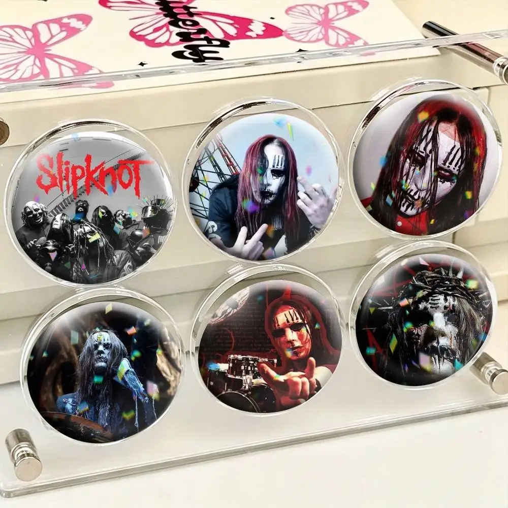 Music Slipknot Joey Jordison  25 32 44 58 75mm Badges Personalized Round Brooches Pins Accessory Gift
