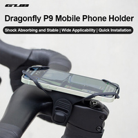 GUB Bicycle Dragonfly P9 Cell Phone Holder Road Bike MTB Silicone Mobile Phone Holder Normal Shaped Handlebar Universal