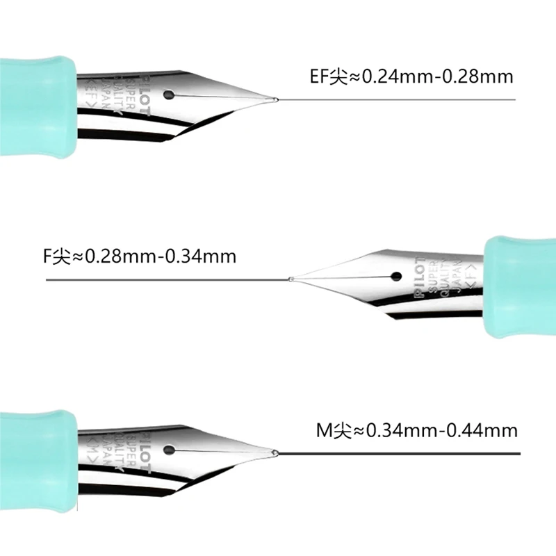 PILOT 78g Fountain Pen Transparent Original Iridium Pen School Practice Calligraphy EF/F/M Nib Con40 Converter Student Gift